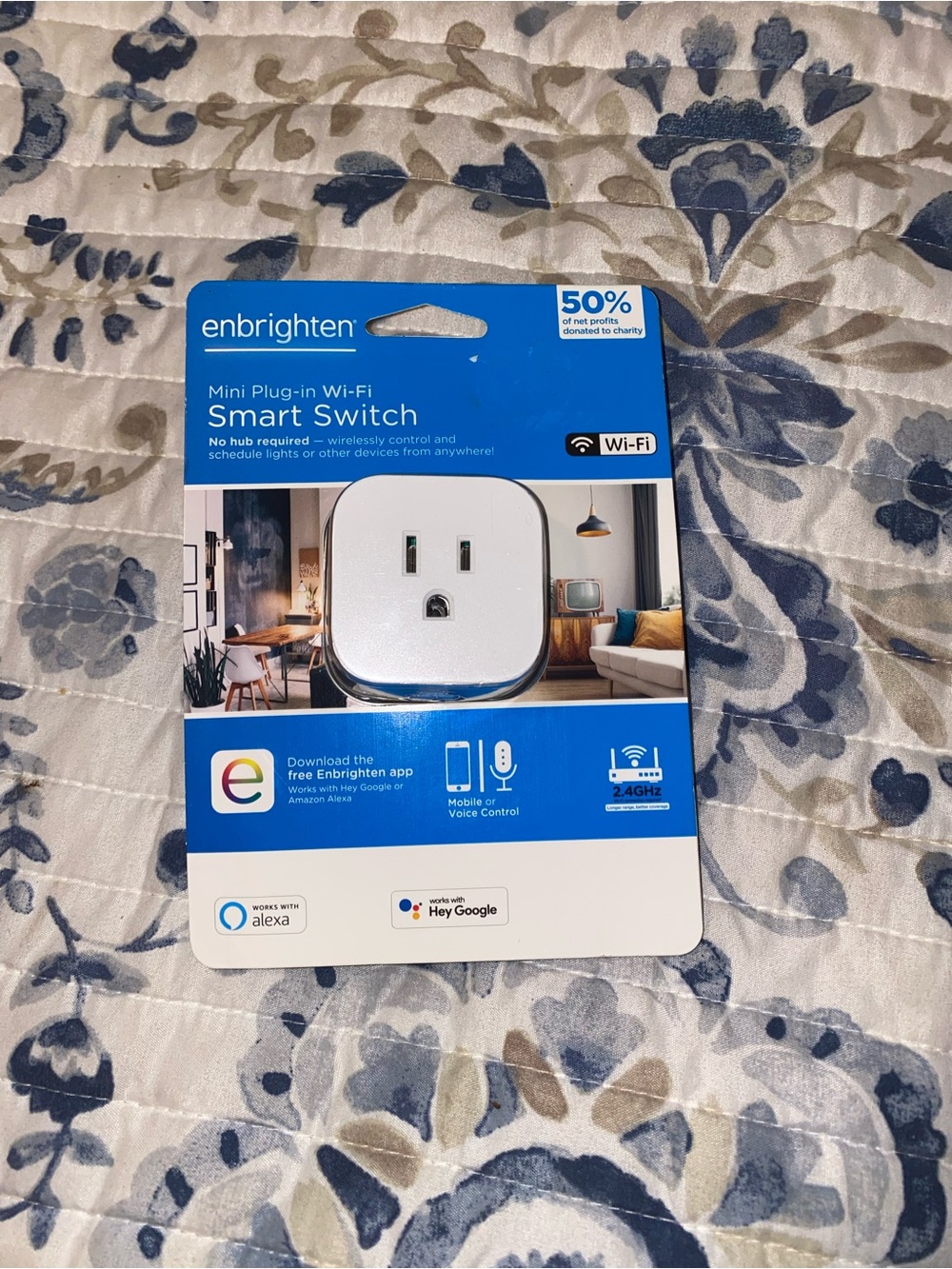 White Mini Plug-in Wi‑Fi Smart Switch